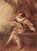Jean-Antoine Watteau Die Serenate painting